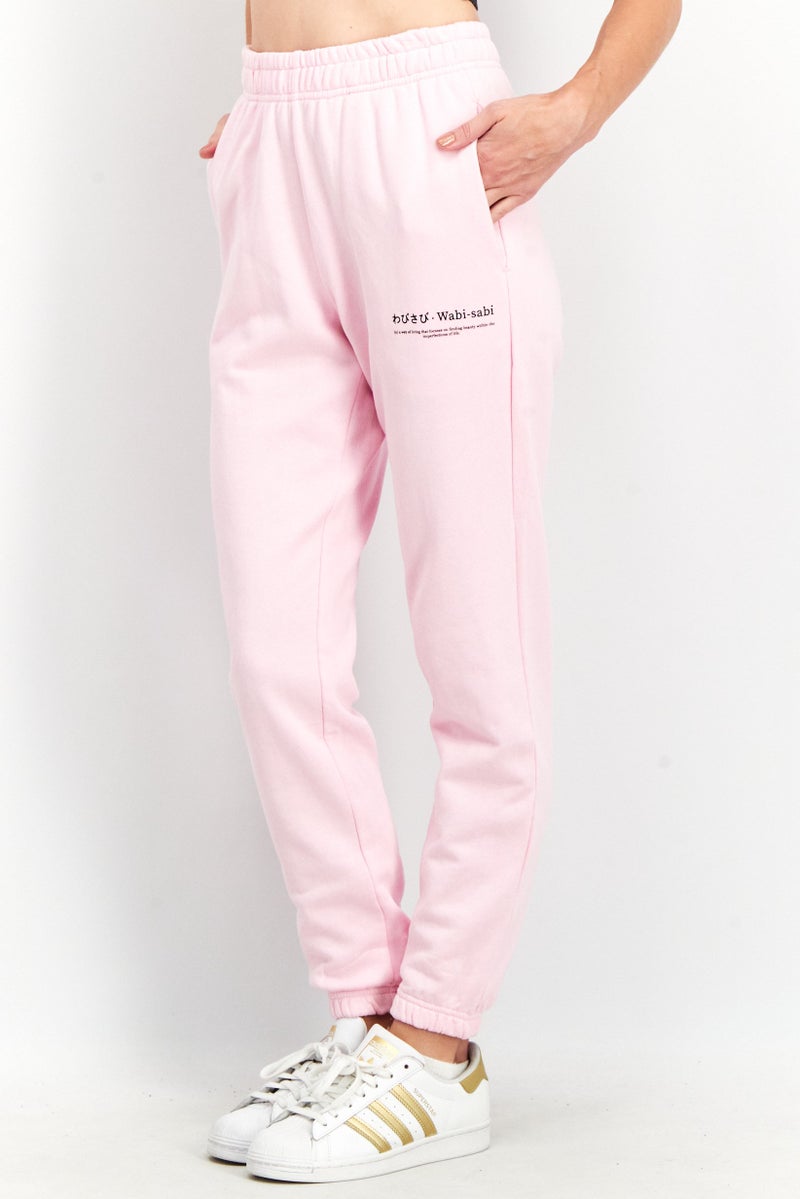 Ocean Pacific Women Graphic Print Pull On Pants, Pink - Image 2